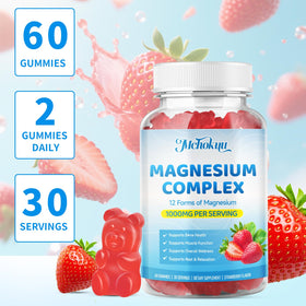 Mchokuu Gummies Complexe de Magnésium 1000mg pot avec fruits