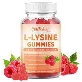Mchokuu Gummies L-Lysine 1000mg étiquette de la bouteille