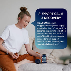MD.LIFE Bisglycinate de Magnésium 300 mg, présentation des capsules