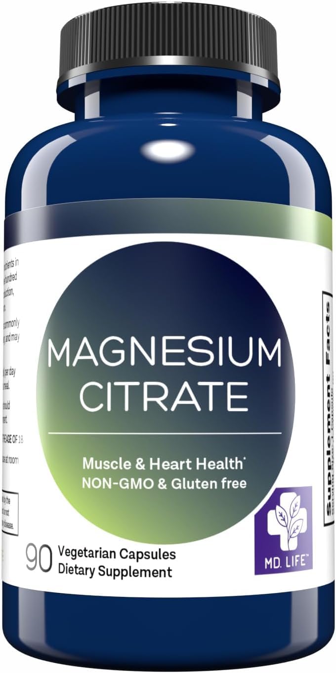 MD.LIFE Citrate de Magnésium 250 mg, 90 capsules - vue avant