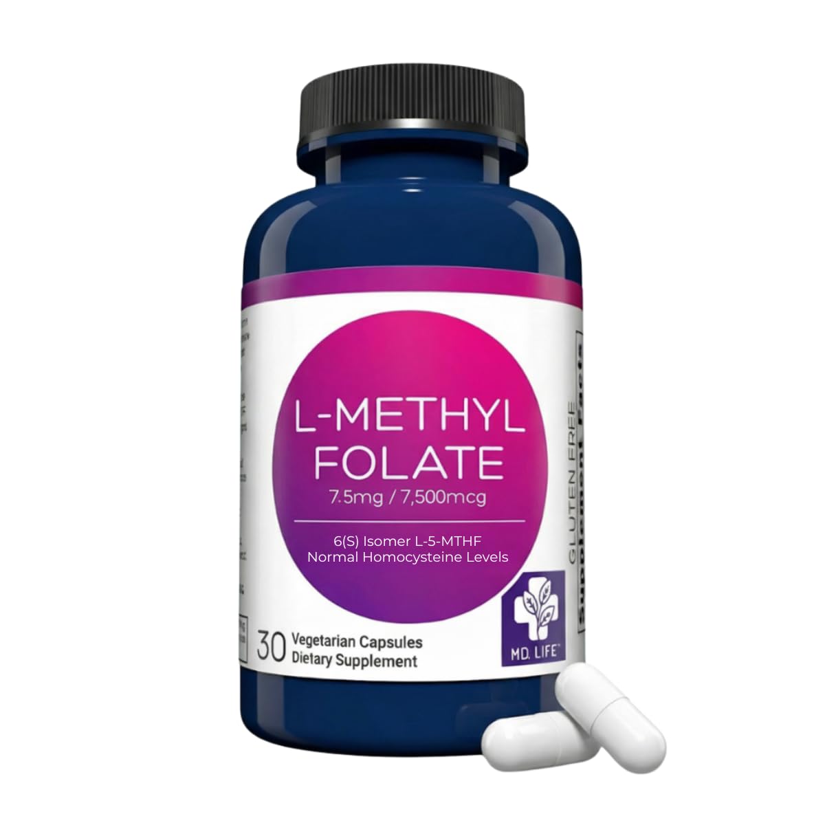 MD.LIFE L-Méthylfolate 7,5 mg boîte frontale