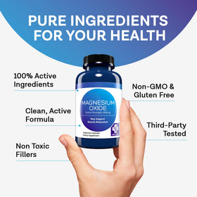 MD.LIFE Magnésium Oxyde 400 mg - mise en scène avec d'autres suppléments