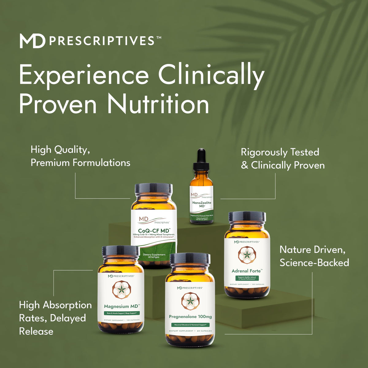 MD Prescriptives Adrenal Forte capsules avec des ingrédients naturels