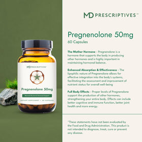 MD Prescriptives flacon de 60 capsules de prégnénolone