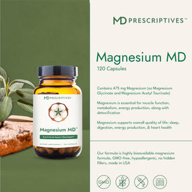 MD Prescriptives Magnésium 475 mg - capsule ouverte
