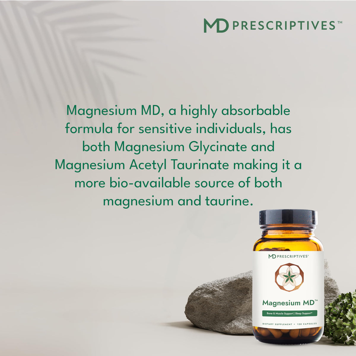 MD Prescriptives Magnésium 475 mg - étiquette du produit