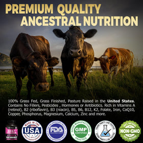 MD Supplements Complément Alimentaire aux Organes de Bœuf 150 Caps en vue de près