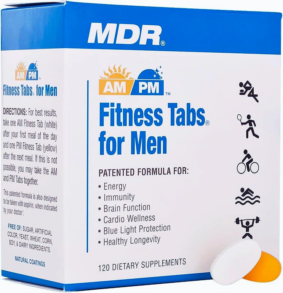 MDR Multivitamines AM/PM pour Hommes – vue de côté de l'emballage