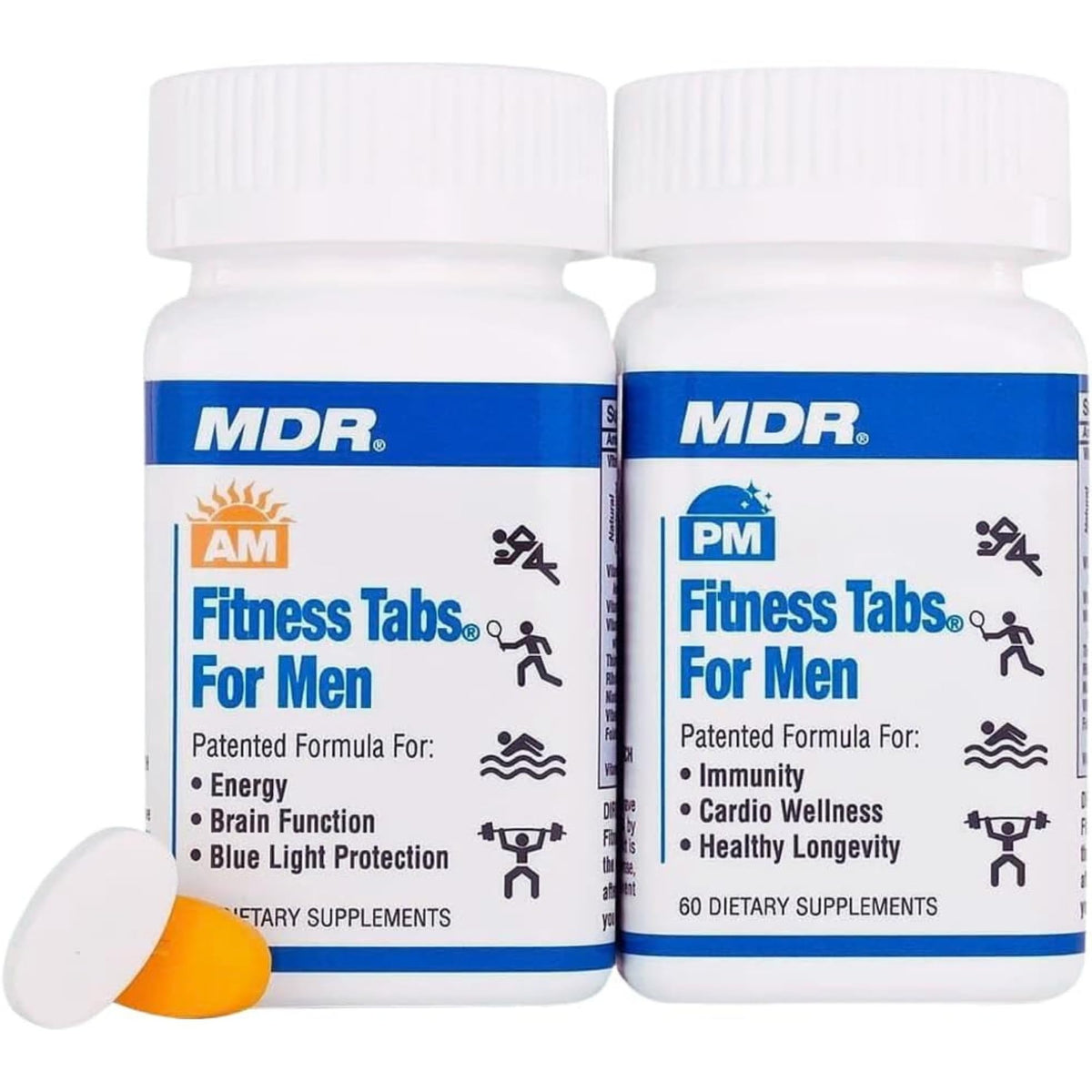 MDR Multivitamines AM/PM pour Hommes – vue de l'avant de l'emballage