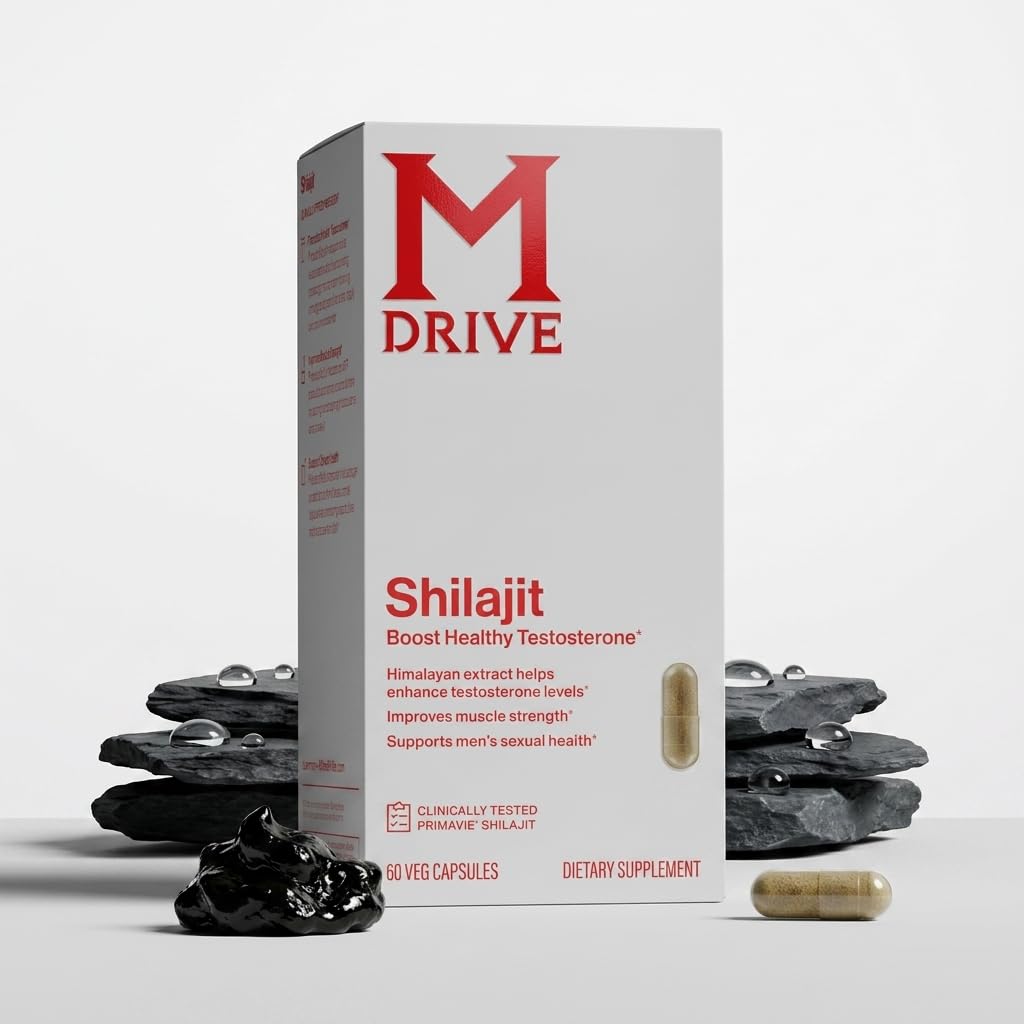 Mdrive Shilajit capsules montrant l'emballage