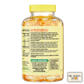 ME GUSTA SHOP Omega 3 500mg 180 gélules d'huile de poisson côté