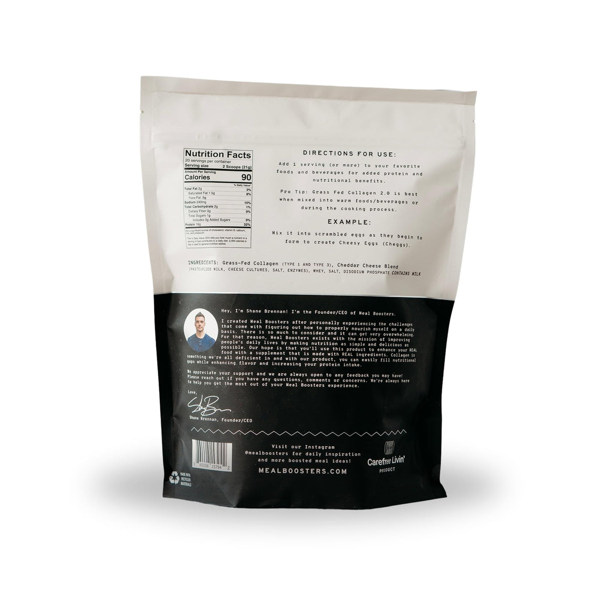 Meal support Poudre de Protéine Salée 440g en utilisation