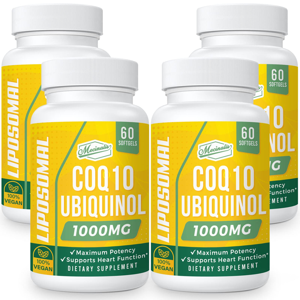 Mecinalis CoQ10 Ubiquinol 1000mg gélules molles avant