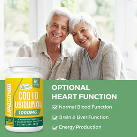 Mecinalis CoQ10 Ubiquinol 1000mg gélules molles sur table