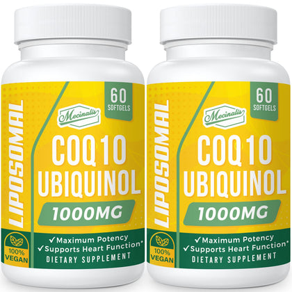 Mecinalis CoQ10 Ubiquinol 1000mg softgels boîte avant vue