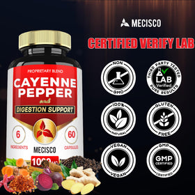 Mecisco 6in1 Capsules de Poivre de Cayenne en mode de vie actif