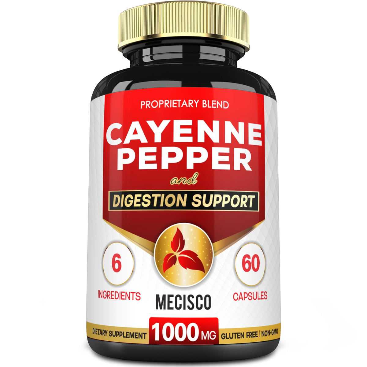 Mecisco 6in1 Capsules de Poivre de Cayenne vue de face