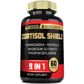 Mecisco Cortisol Shield 9in1 Ashwagandha 60 Capsules front view