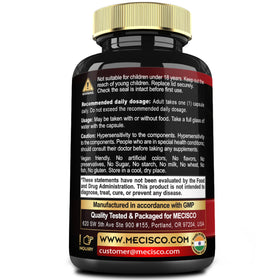 Mecisco Cortisol Shield 9in1 Ashwagandha nutritional information