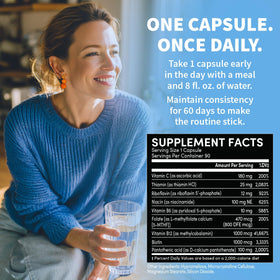 MEDCHOICE Complexe de Vitamines B 9-en-1 capsule ouverte