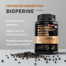 MEDCHOICE Curcuma Bio Extra Fort, gros plan sur les capsules