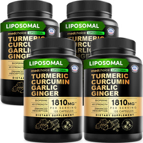 MEDCHOICE Curcuma Liposomal 120 capsules vue de face