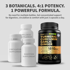 MEDCHOICE Curcuma Liposomal emballage avec capsules