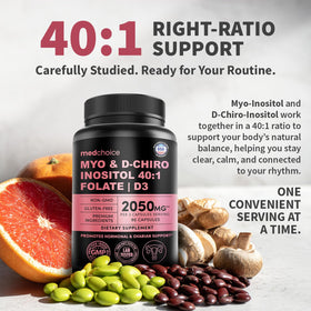 MEDCHOICE Myo-Inositol 40:1 gélules avec autres compléments