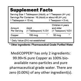 MediCOPPER 250 mL avec le couvercle, vue de côté