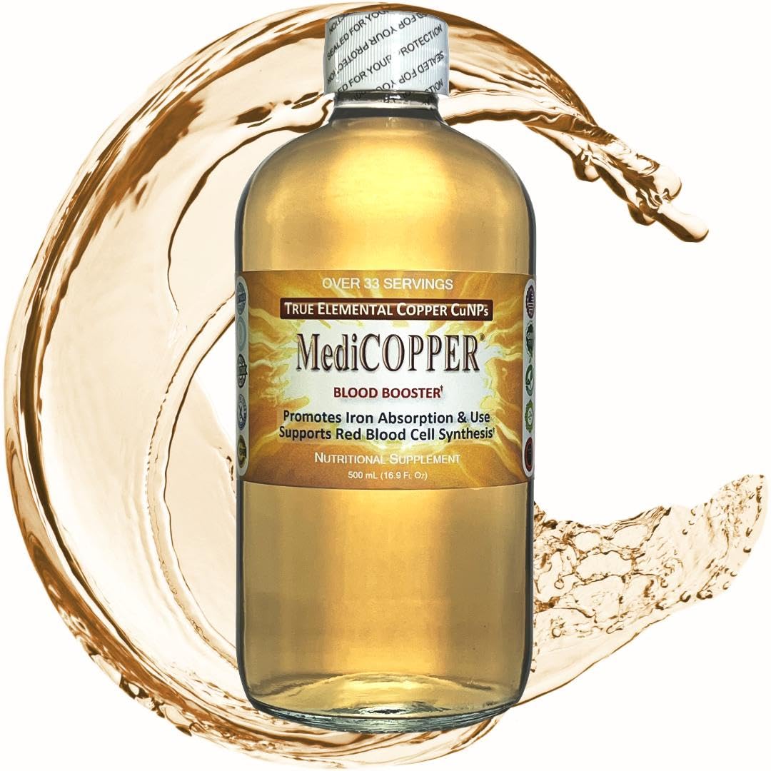 MediCOPPER 500 mL bouteille en plastique claire