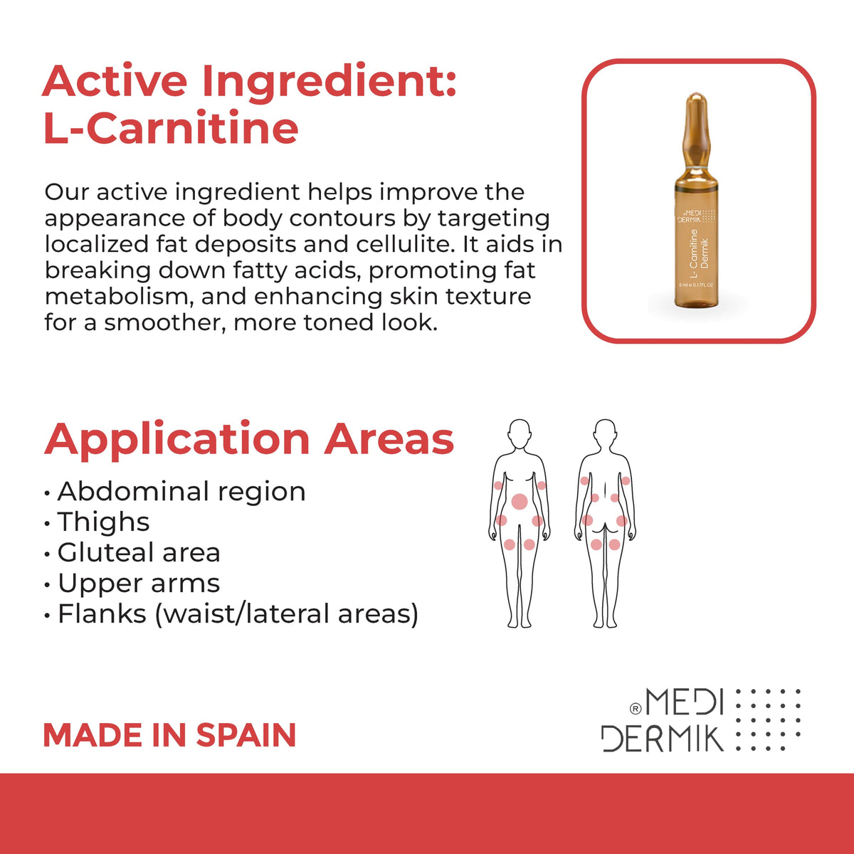 MediDermik L-Carnitine Dermik application par iontophorèse
