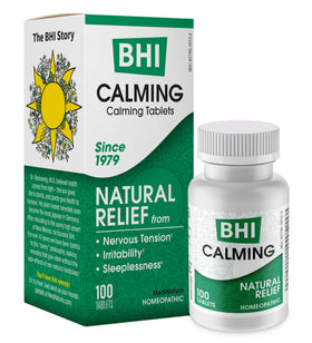 MediNatura BHI Calming Support comprimés sur fond blanc