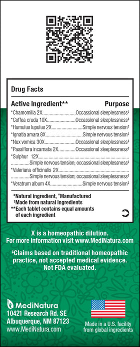MediNatura BHI Calming Support emballage et informations
