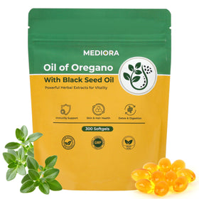 Mediora Huile d'Origan et Huile de Nigelle 300 gélules flacon avant