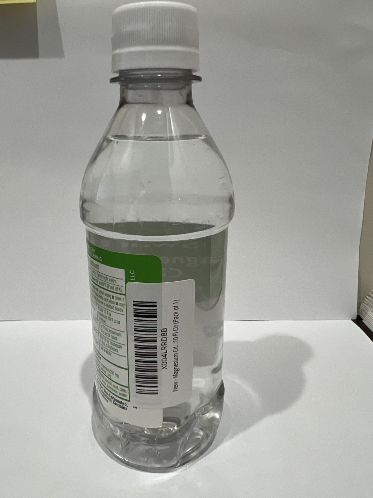 MedRite Solution de Citrate de Magnésium 349g vue arrière avec instructions