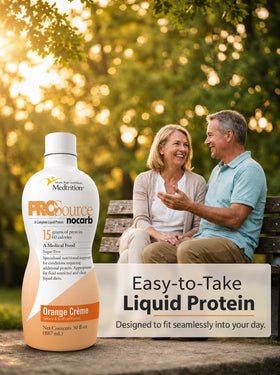 Medtrition collagène liquide Orange Crème affiché sur un fond neutre