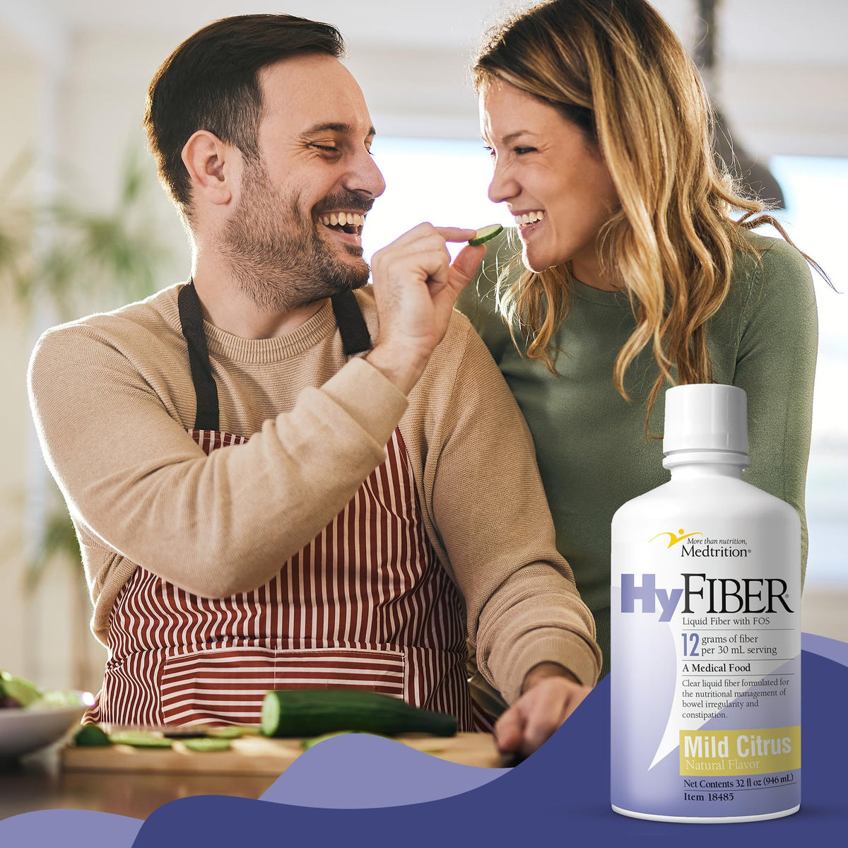 Medtrition HyFiber Liquide avec une cuillère doseuse