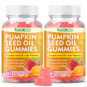 MEENCCD Gummies Huile de Graines de Citrouille 372g vue de face
