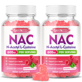 MEENCCD Gummies NAC 600mg paquet de 120 compotes framboise