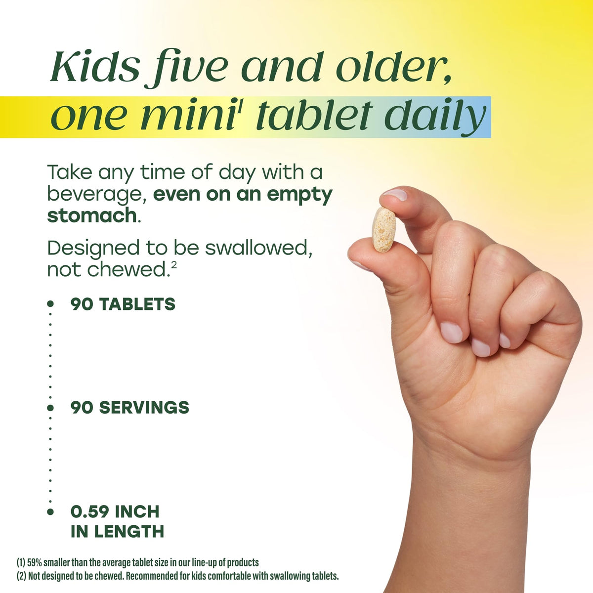 MegaFood B Complex Enfants 90 Mini Comprimés ingrédients principaux