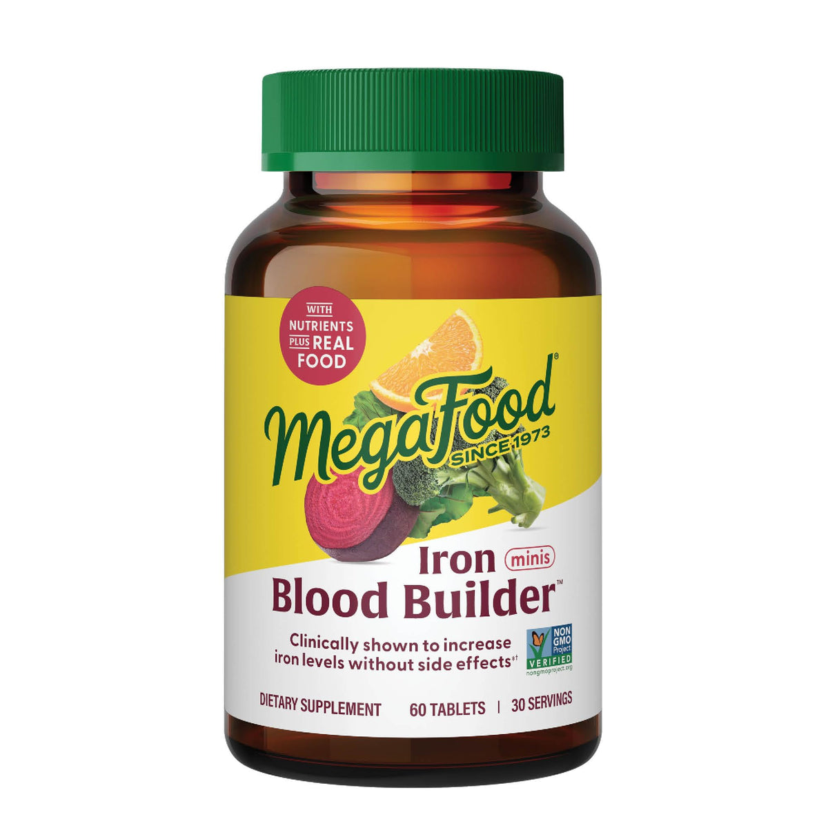 MegaFood Blood Builder 60 Mini Comprimés vue de face