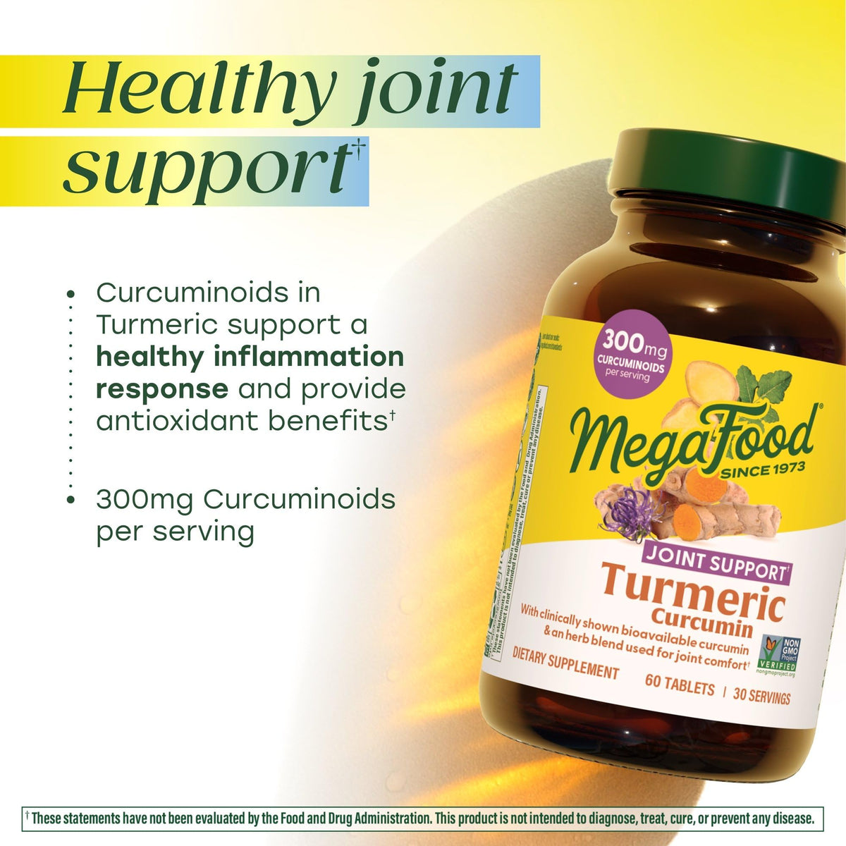 MegaFood Complément Alimentaire Curcuma 300 mg Curcuminoïdes - informations nutritionnelles