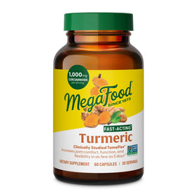 MegaFood Complément Alimentaire Curcuma 60 Capsules vue avant