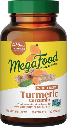 MegaFood Complément Curcuma Extra Fort 500 mg boîte vue de face
