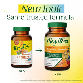MegaFood Complément Curcuma Extra Fort 500 mg comprimés avec étiquette