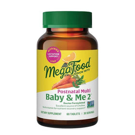 MegaFood Compléments Alimentaires Postnatals 60 comprimés - vue de face