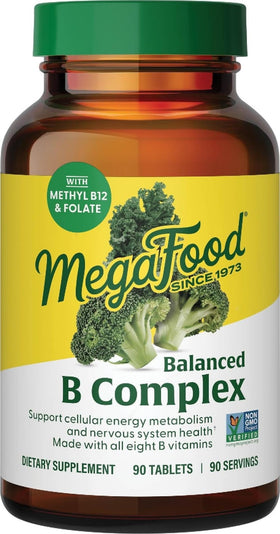MegaFood Complexe B Équilibré 90 Comprimés vue de face