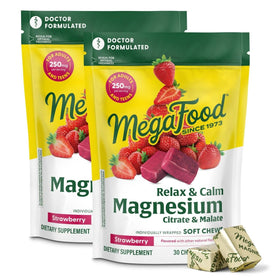 MegaFood Complexe de Magnésium Fraise paquet avant