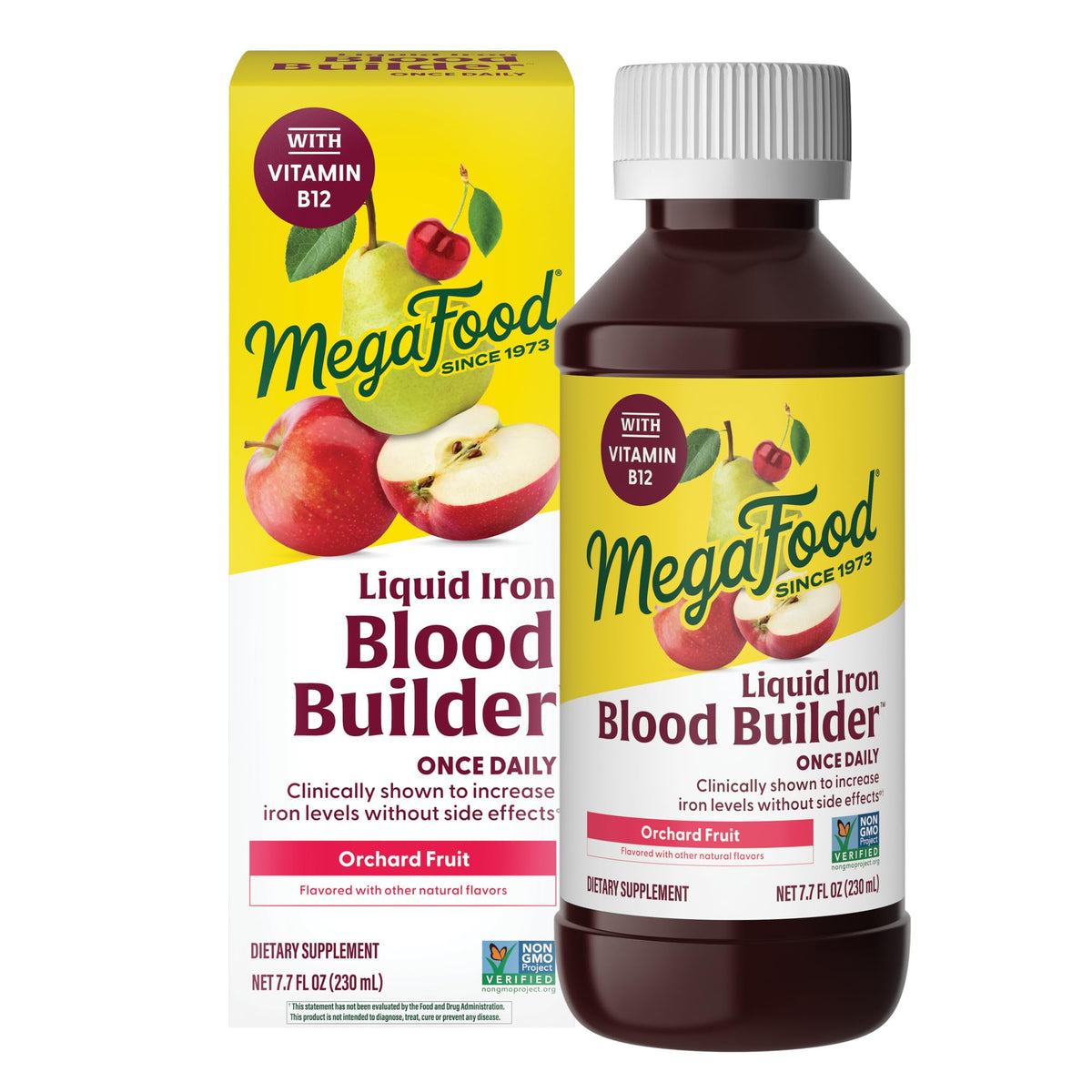 MegaFood Fer Liquide 7,7 Fl Oz avant avec étiquette