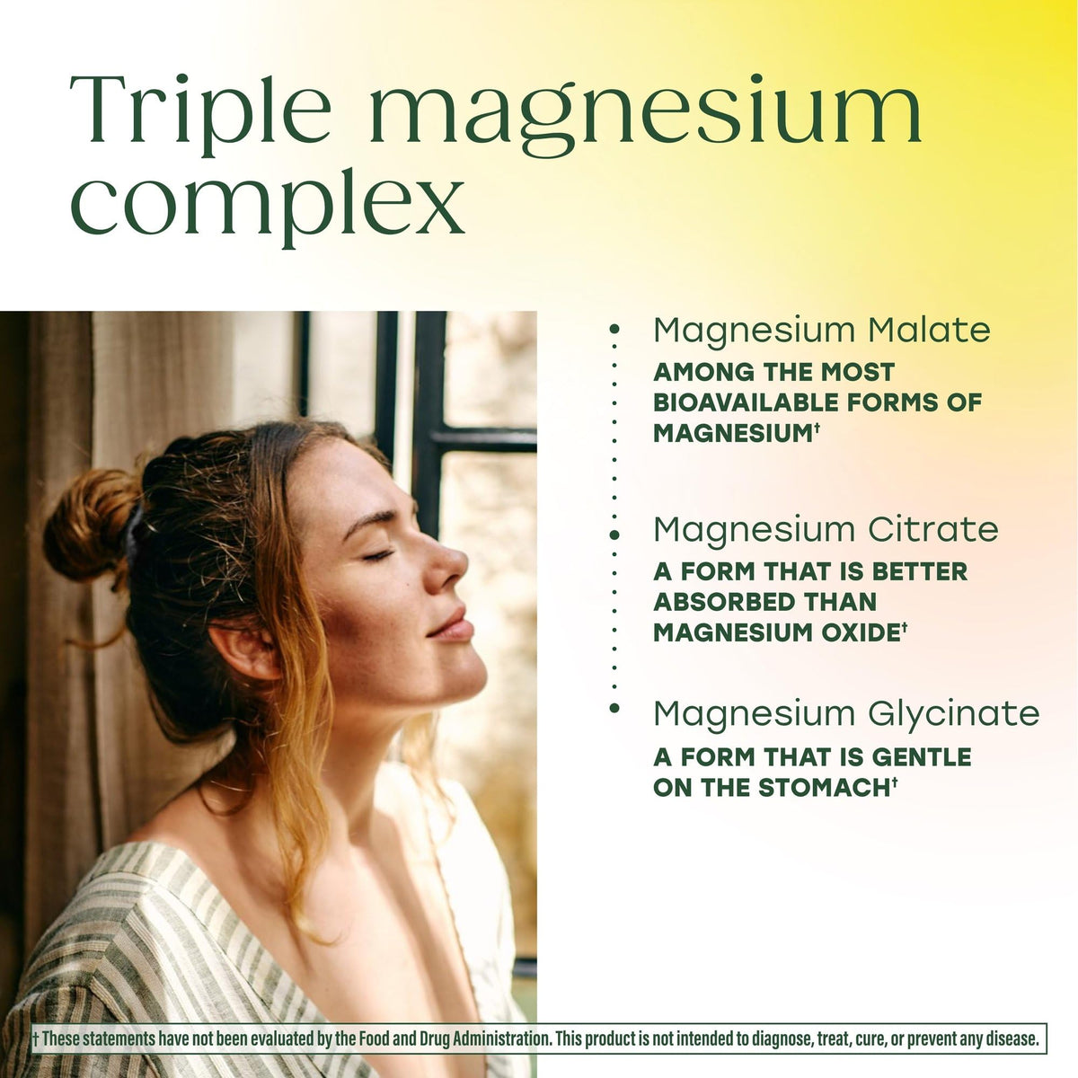 MegaFood Magnésium Glycinate 300mg 120 Capsules - vue de côté